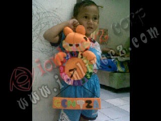 Testimoni Flanel Testimoni Jam Dinding Flanel Kartun Boneka