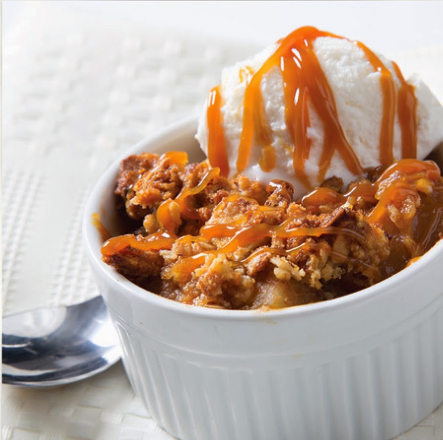 Salted Caramel Apple Crisp Recipe from Crunchmaster