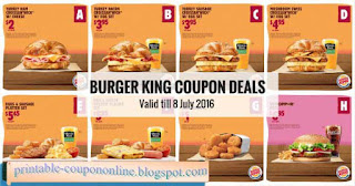 Free Printable Burger King Coupons Free Printable Burger King Coupons