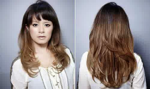 Model Rambut Wanita Rata Tampak Belakang Model Gaya Masa Kini