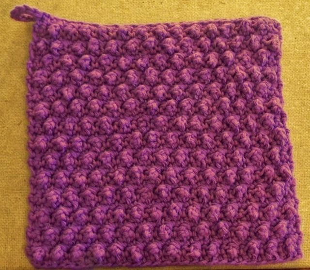 Free crochet pattern - Lily Sugar'n Cream Speedy Texture Dishcloth