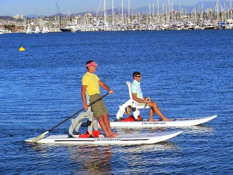 Upgrading... CruiserBoard blends standup paddleboarding and sitdown