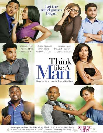 Poster Of Think Like a Man 2012 Dual Audio 720p BRRip [Hindi - English] ESubs Free Download Watch Online Worldfree4u