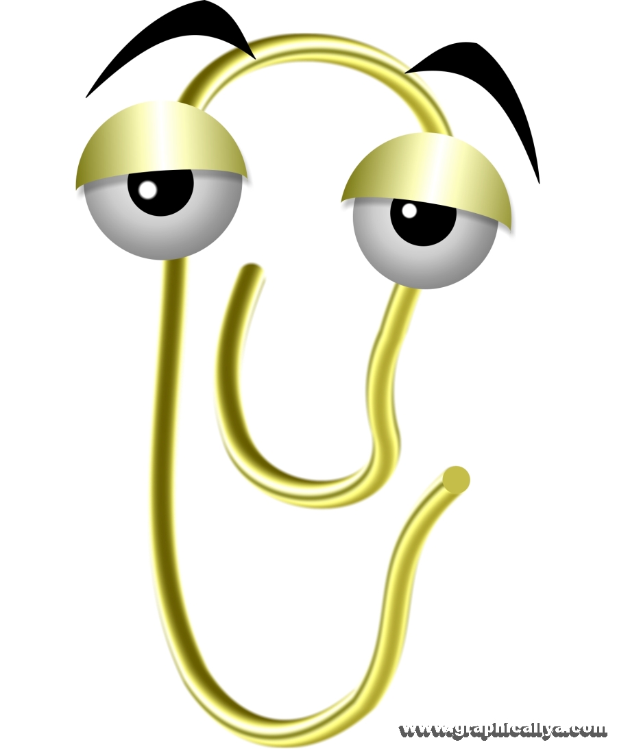 GRAPHICALLYA Hommage à Trombine ( Clippy the paper clip )