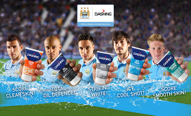 Dashing with Manchester City Football Club - Facial Cleansers for Active Men!