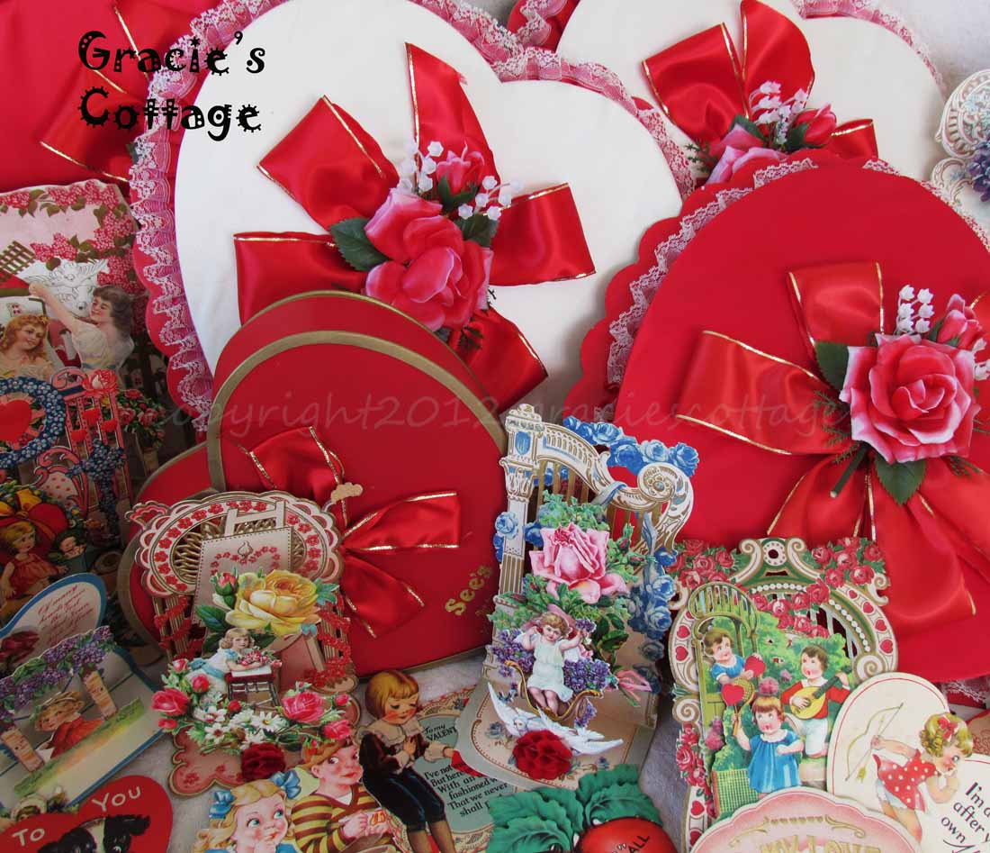Gracie's Cottage Grayslake This Weekend Vintage Valentines & More