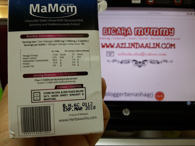 MaMom Herbaworks® Milkbooster Chewable Tablet Berkesankah Menambahkan Susu Badan MaMom Herbaworks® Milkbooster Chewable Tablet Berkesankah Menambahkan Susu Badan