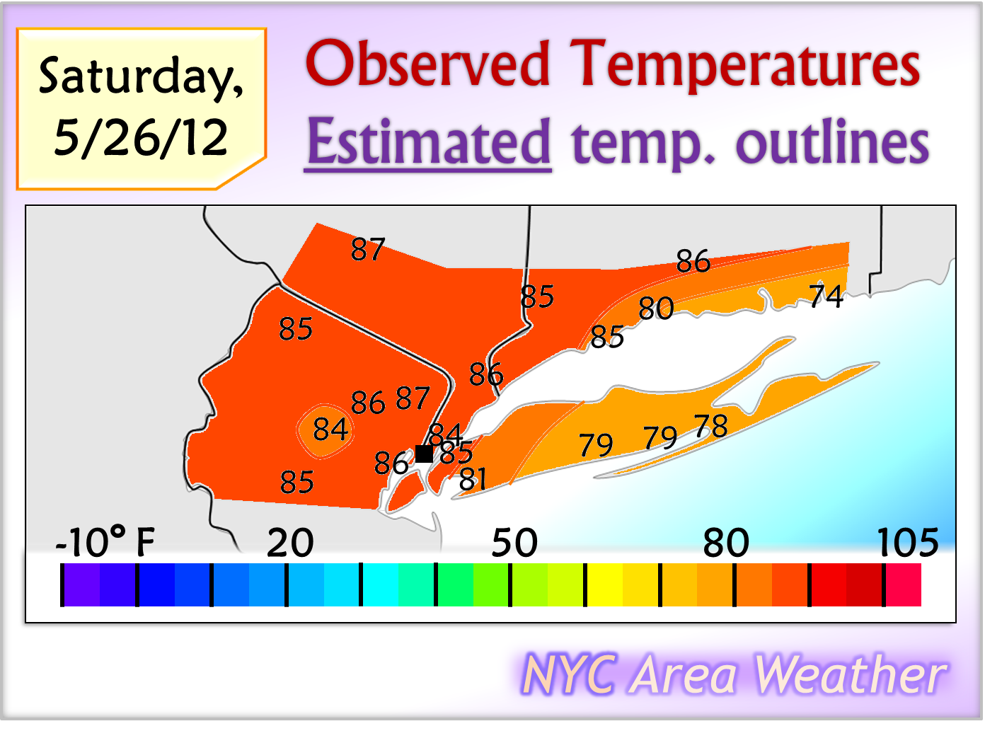 NYC Area Weather May 26, 2012 Heat, Humidity Continue