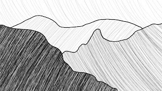 Bad Art: Two drawings of mountains