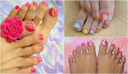 Uñas de los pies decoradas Fashion