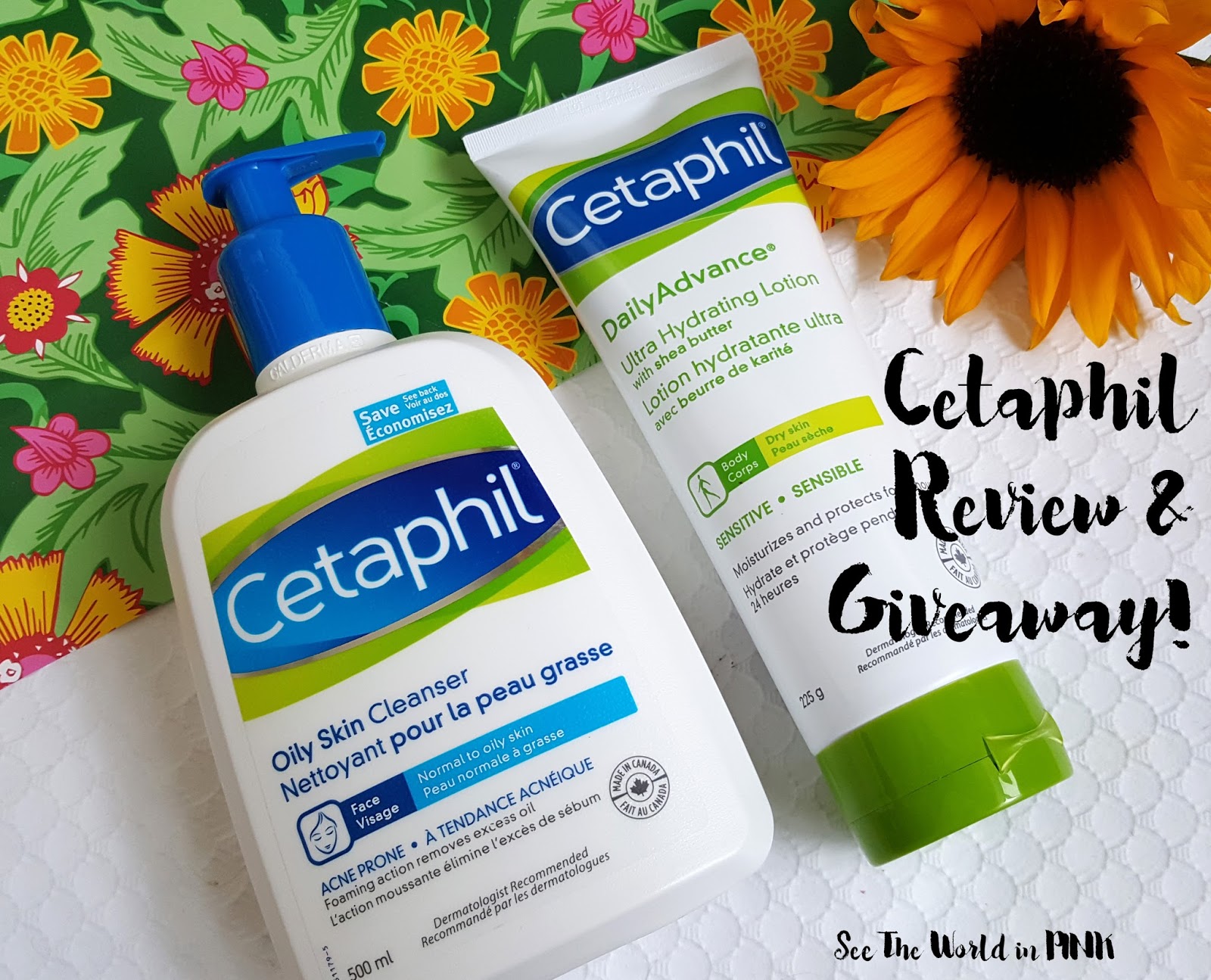 Skincare Sunday - Cetaphil Cleanser and Lotion Review + GIVEAWAY! 