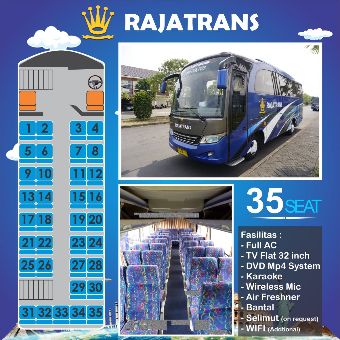 Memahami Denah Bus Pariwisata Seat 33: Panduan Lengkap untuk Kenyamanan Perjalanan