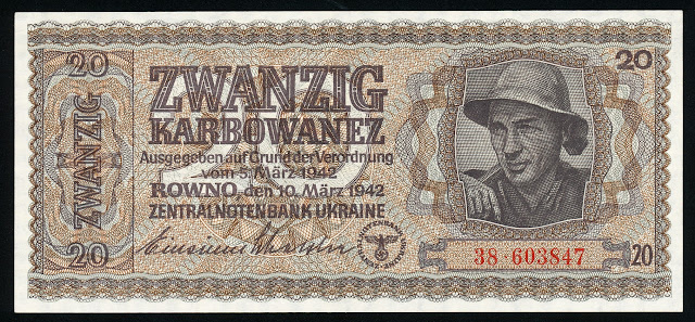 20 Karbowanez Nazi Occupation banknote 