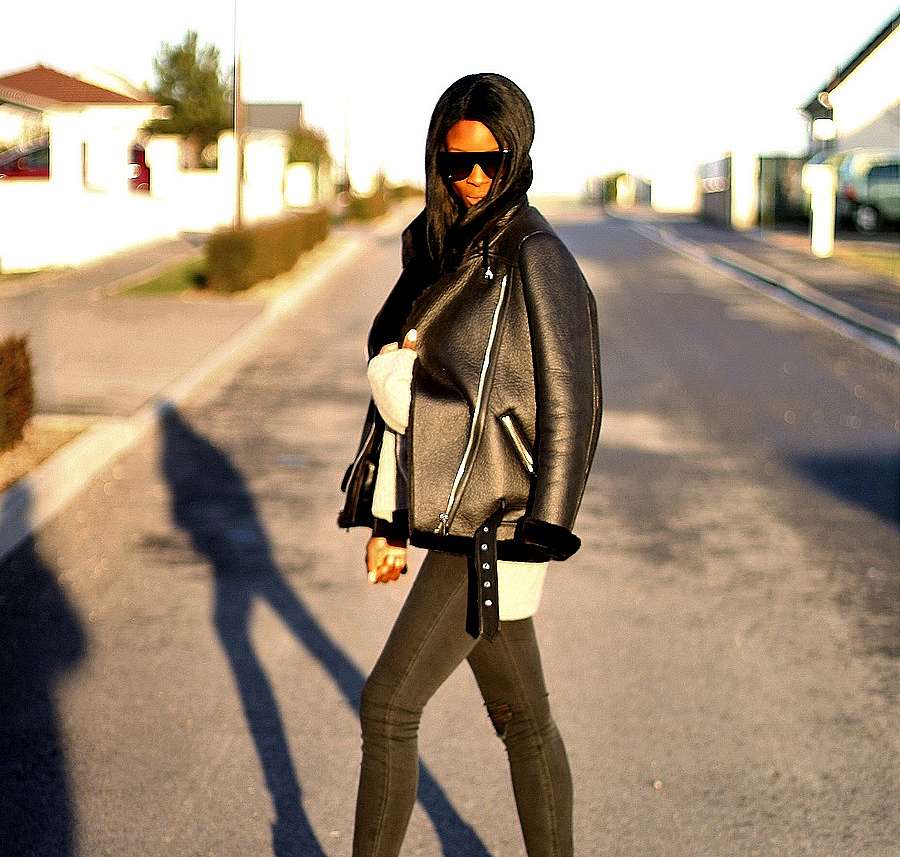 blouson-aviateur-peau-mouton-pull-col-v-blog-mode