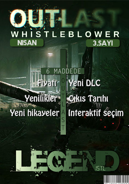 Outlast Oyun Dergi Kapağı Tasarımı