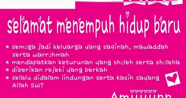 rosseetha's blog: Selamat Menempuh Hidup Baru Versi Banyak ...
