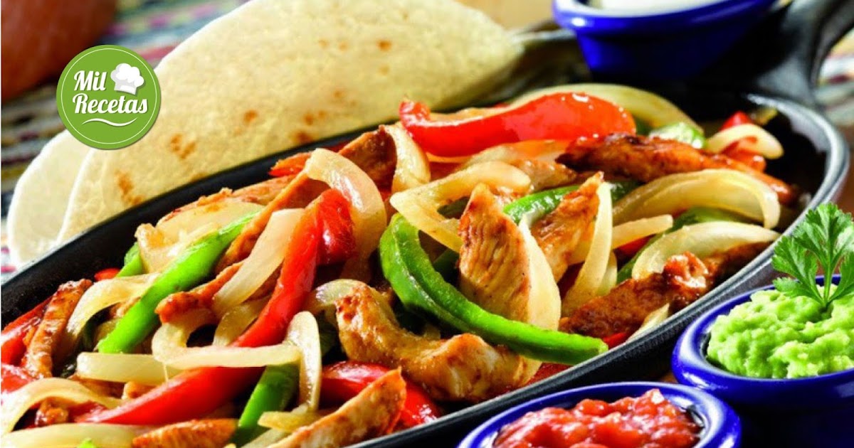 Fajitas mexicanas de pollo y res Deliciosa y simple receta que puedes