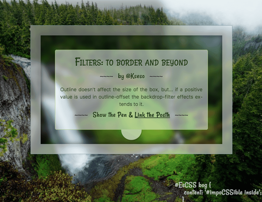 CSS filters. ¡Hasta el borde y más allá!