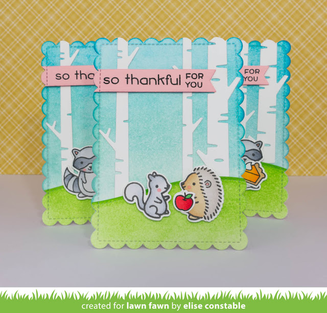 Lawn Fawn outside in stitched scalloped rectangle stackables  ̹ ˻