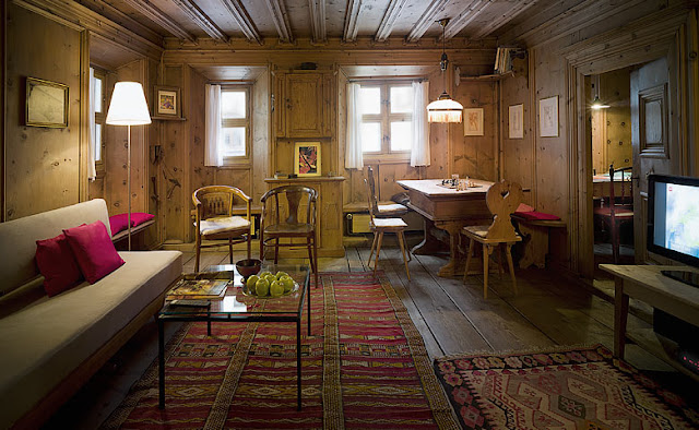 Casa original engandina ubicada en Suiza para alojarse en vacaciones chicanddeco