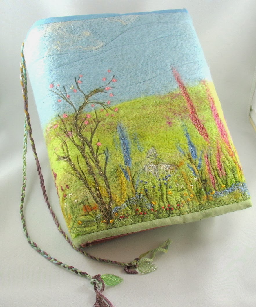 Kathy's HighFibre Art Diet Needle Felted Book Cover