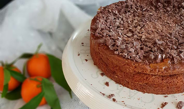 Torta alla ricotta, clementine e cioccolato Torta alla ricotta, clementine e cioccolato