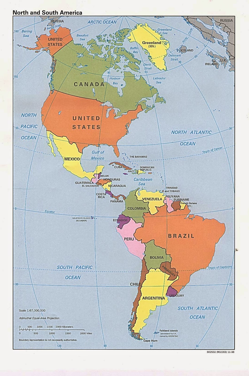 Mapa De America El Colorido Mapa De Americas Con Paises Y Ciudades Images