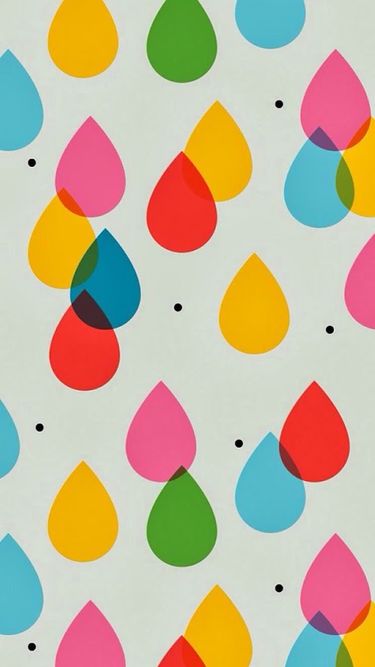 Colorful Drops Pattern  Galaxy Note HD Wallpaper