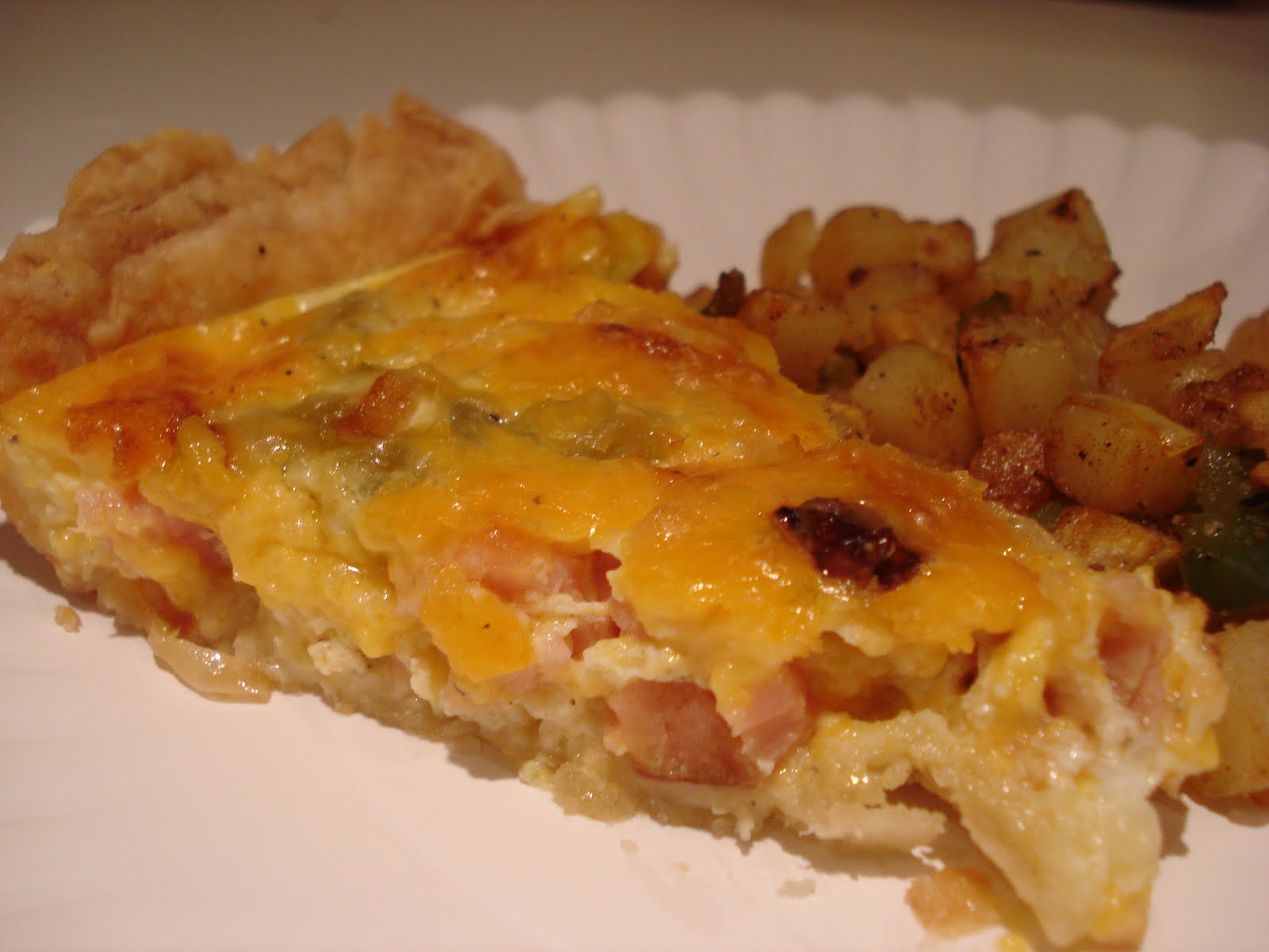 Near to Nothing Leftover Ham Quiche