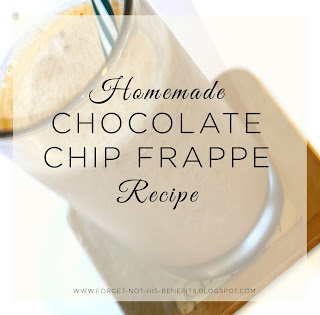 Homemade Starbucks copycat chocolate chip frappe recipe