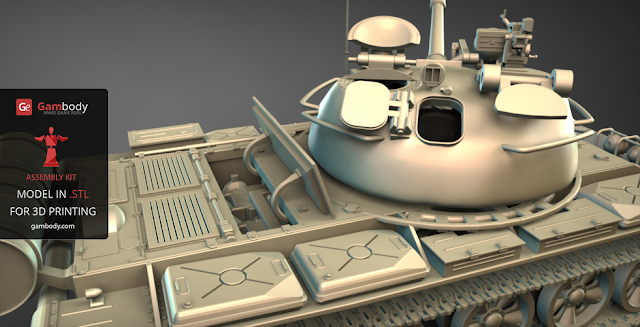 World of Tanks T-62 tank 3D model