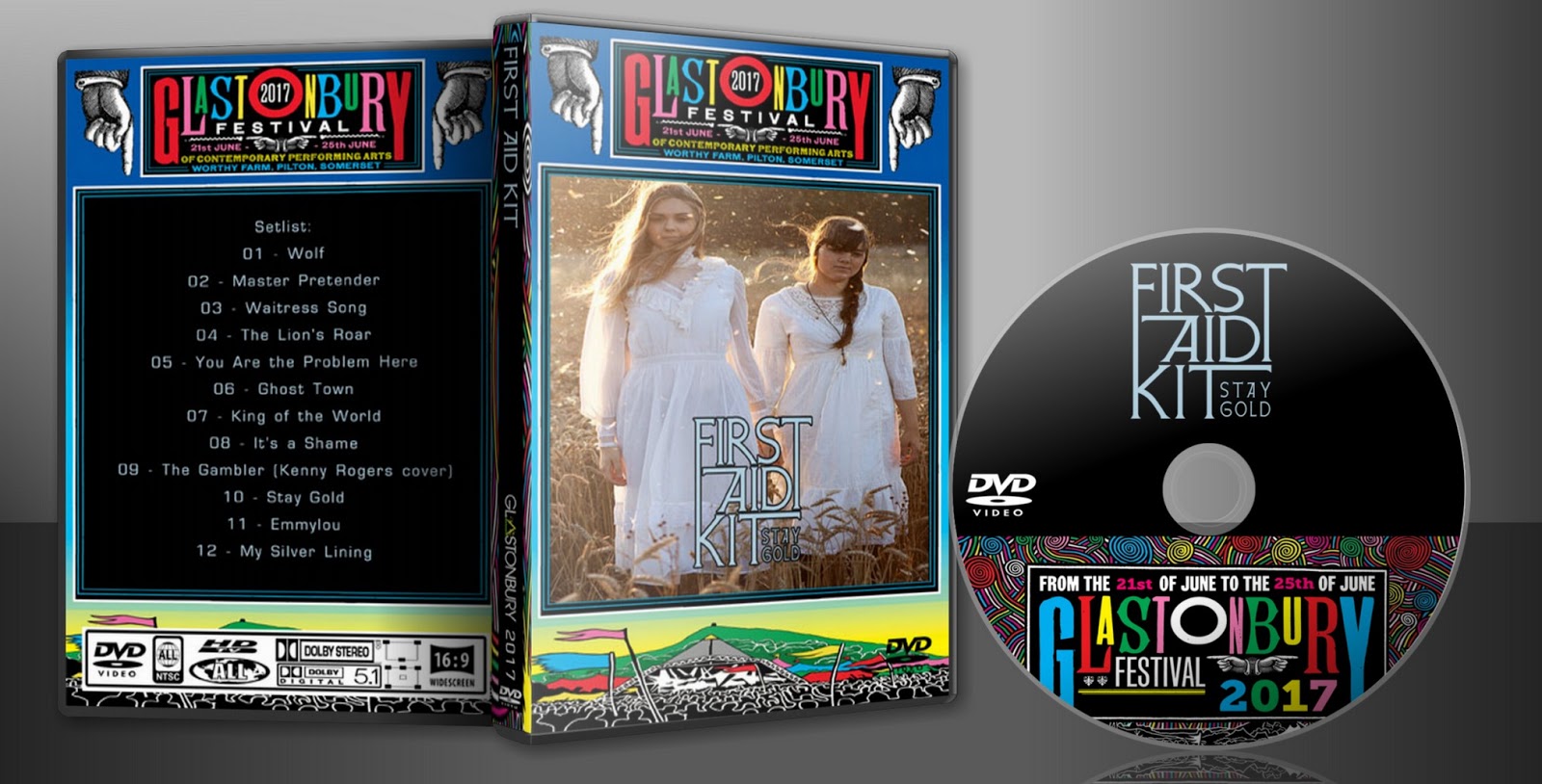 Bootleg DVD By Deer 5001 First Aid Kit Glastonbury 20170623