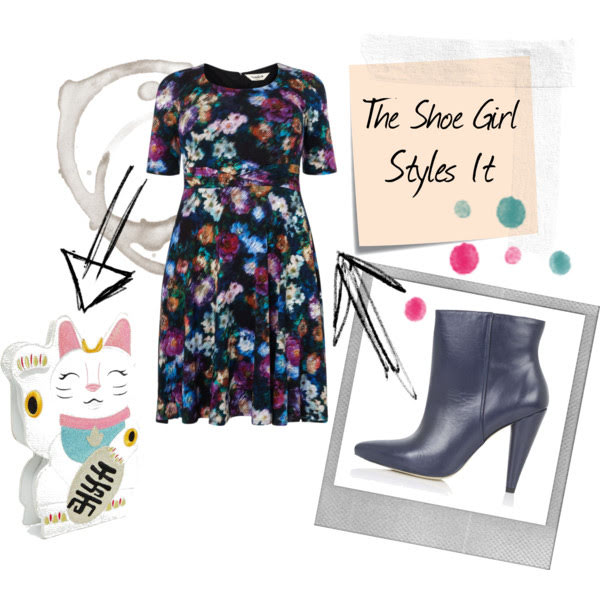 Topshop Hatter Outfit Inspiration Polyvore outfit set styled by The Shoe Girl containing Topshop Hatter ankle boots