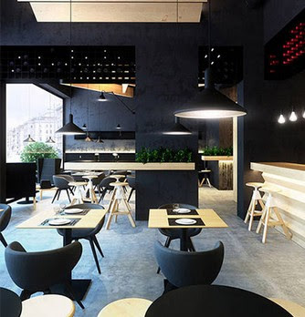 Cafe Minimalis Desain Interior Cafe