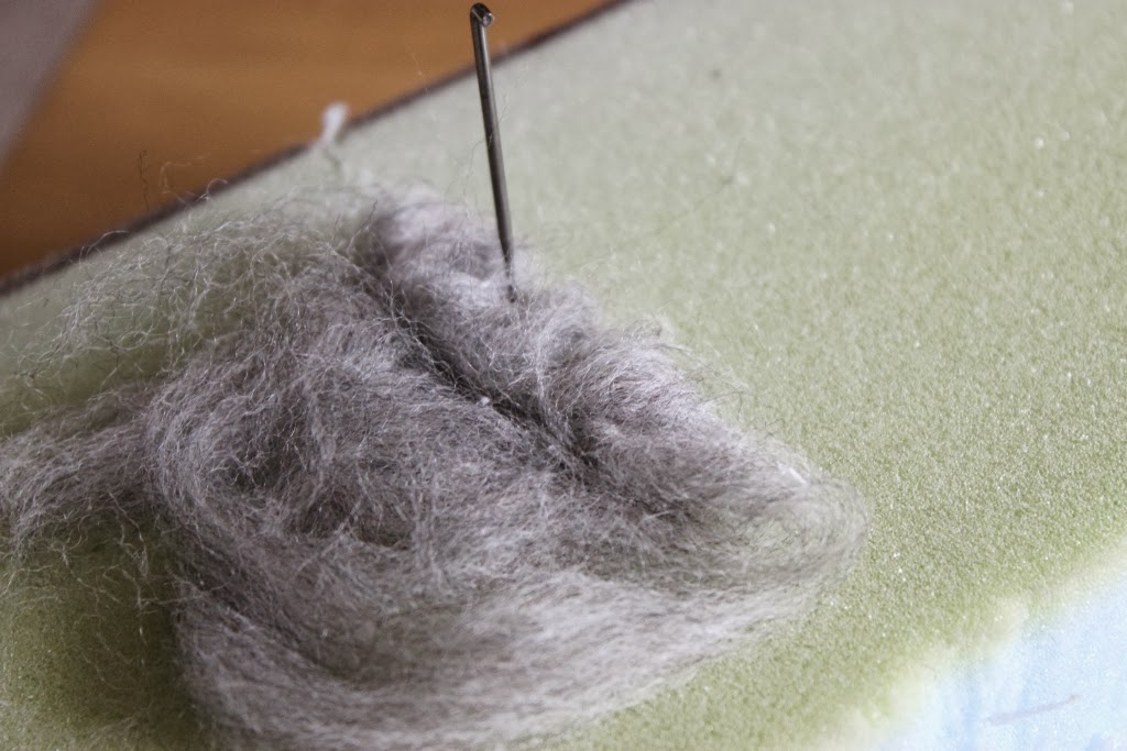 floral and feather Needle felting a how to