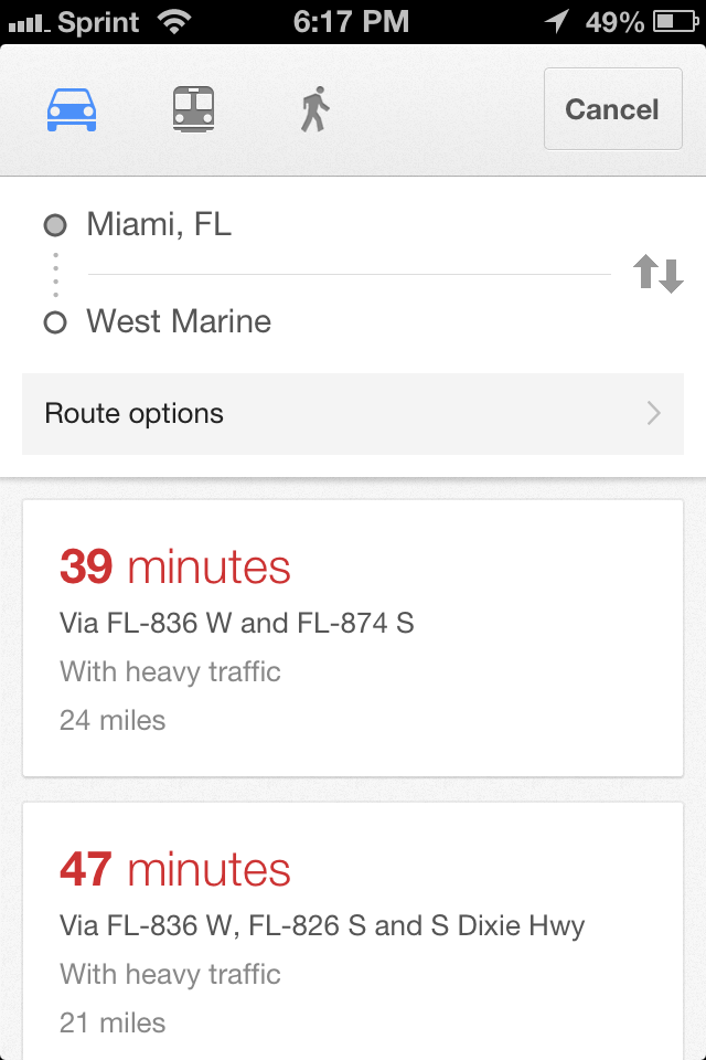 iMarine Apps Google Maps Back to the iPhone