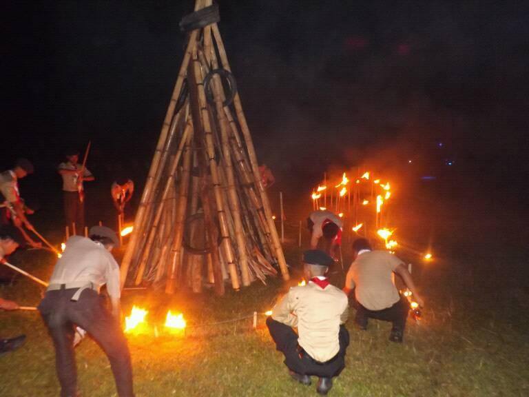 Gudep 16011 16012 Mtsn 08 Padang Pariaman Api Unggun Dalam