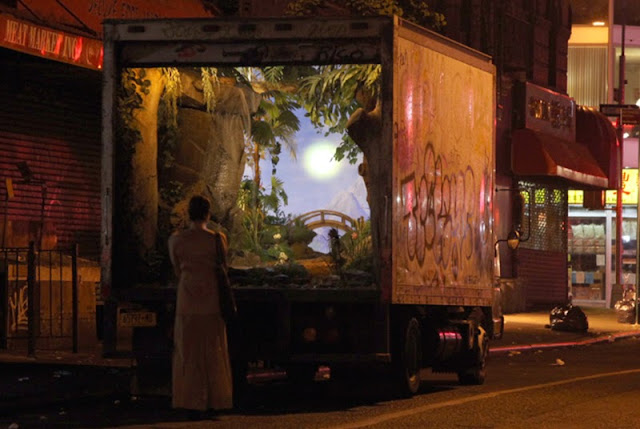 "All City" Truck Installation By Banksy For Better Out Than In Exhibition In New York City. 1