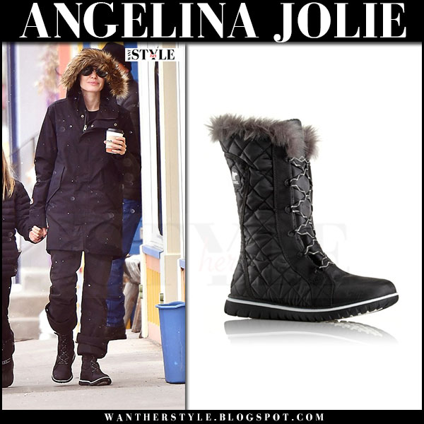 sorel black snow boots
