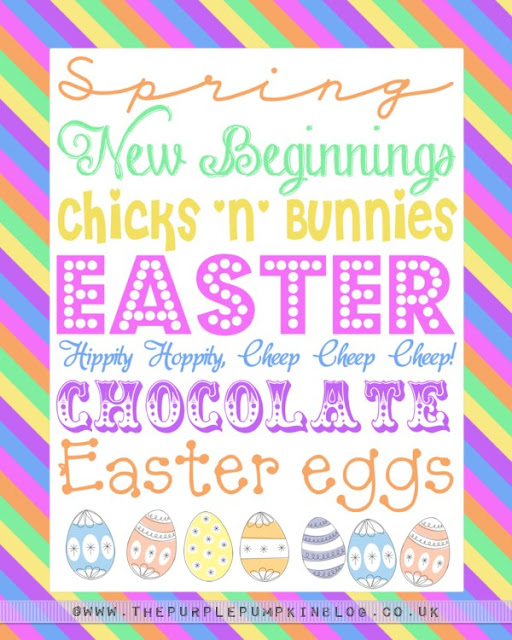 Easter Subway Art – Free Printable Poster