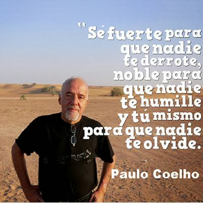 Foto y frase de Paulo Coelho