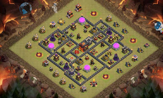Hasil Pembuatan Base Setelah Di Copy Paste Cara Cepat Membuat Base COC Selesai