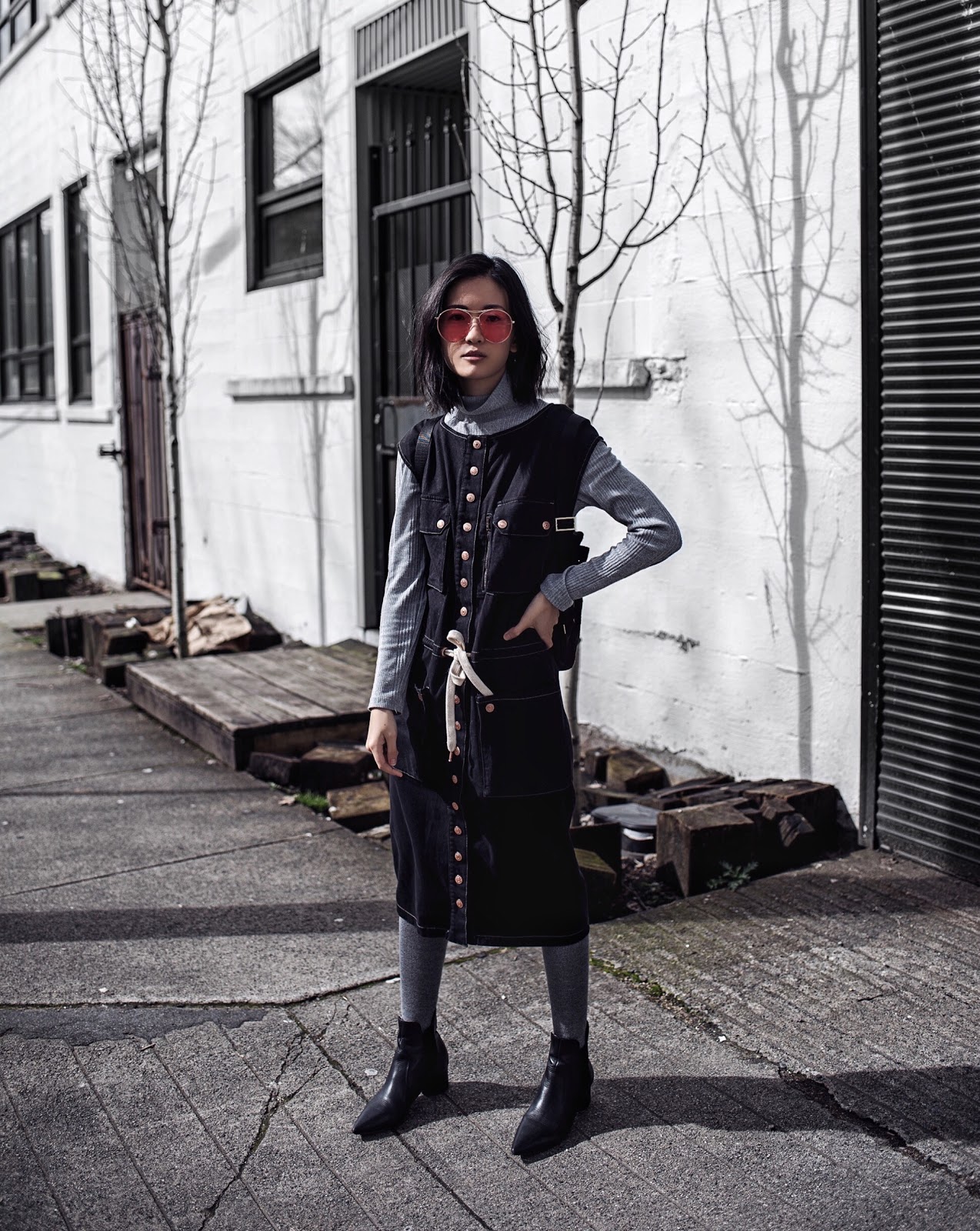 von vogue going blonde claire liu see by chloe denim dress von vogue going blonde claire liu see by chloe denim dress