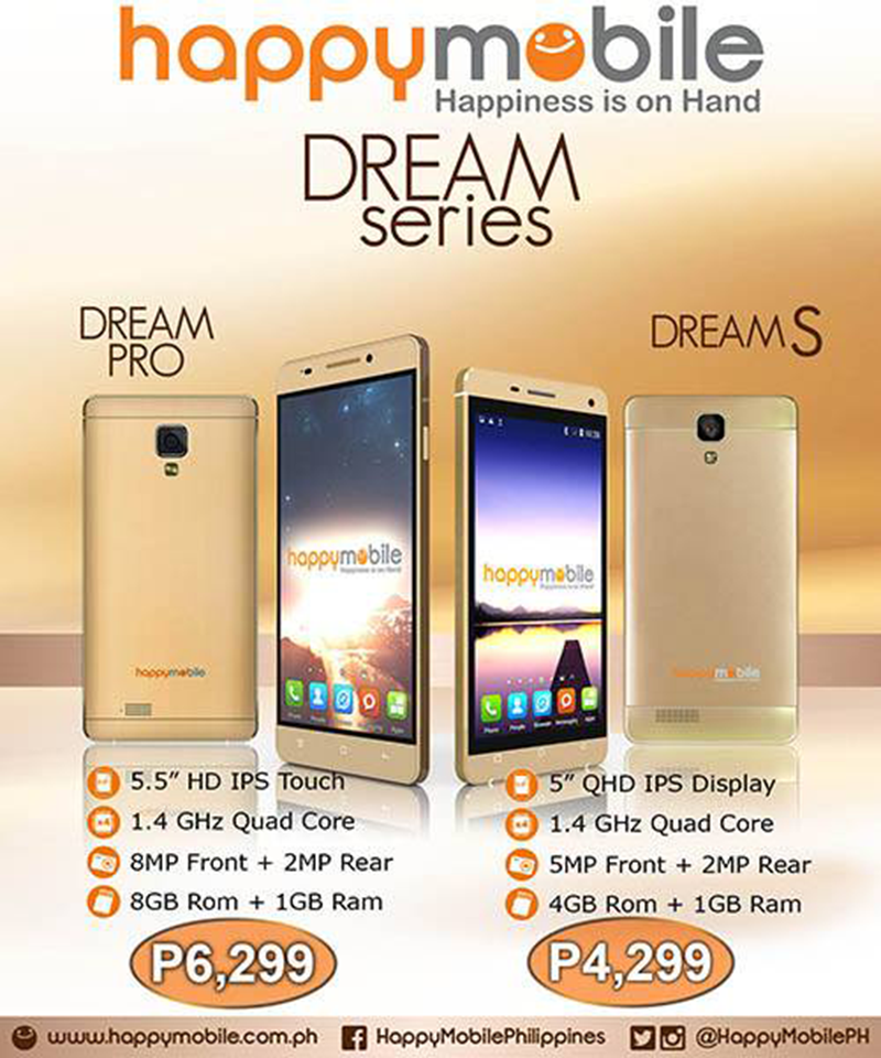 HAPPY MOBILE DREAM PRO AND DREAM S ANNOUNCED! HAPPY MOBILE DREAM PRO AND DREAM S ANNOUNCED!