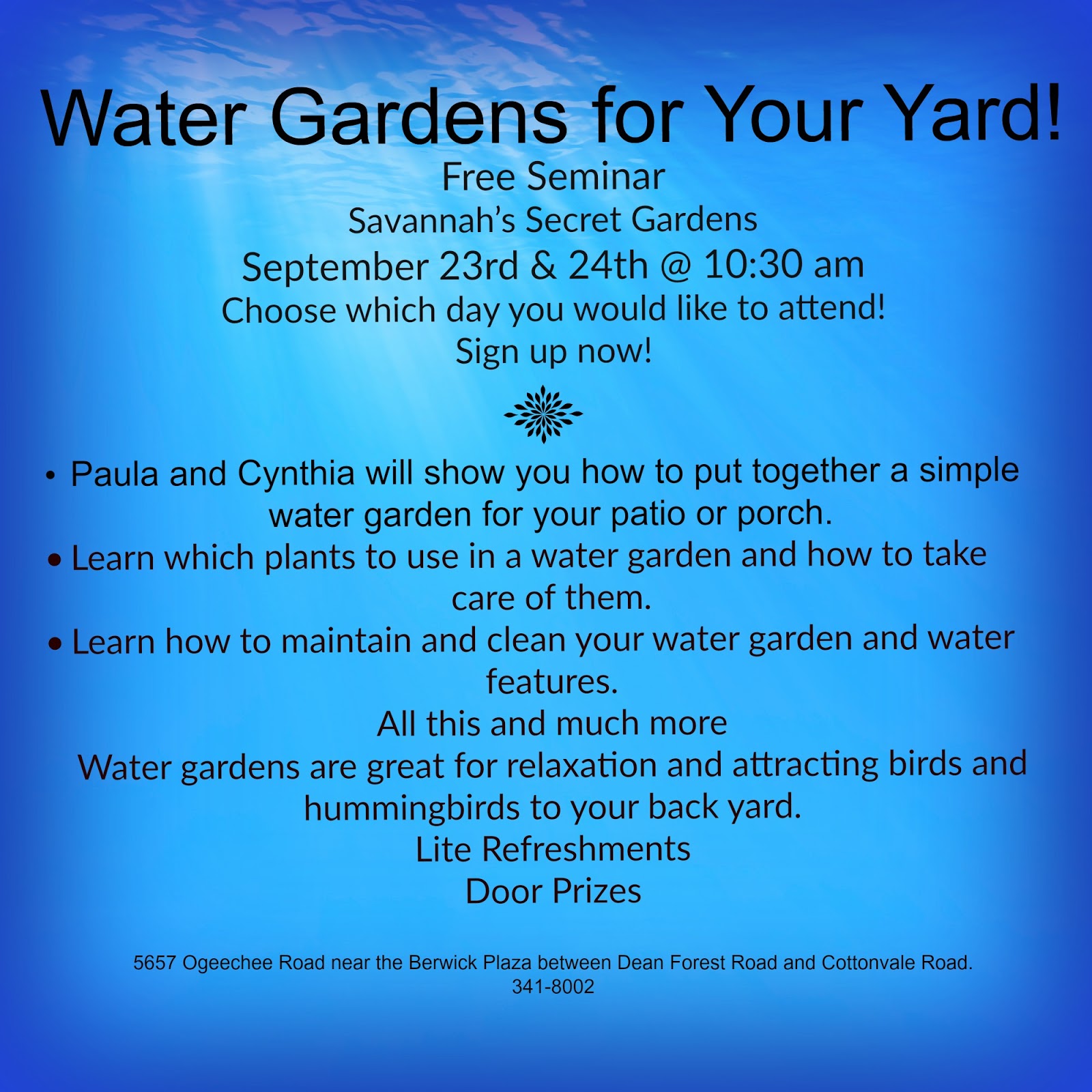 Savannah's Secret Gardens