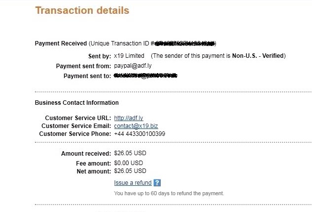 Proof of Earnings & Payment