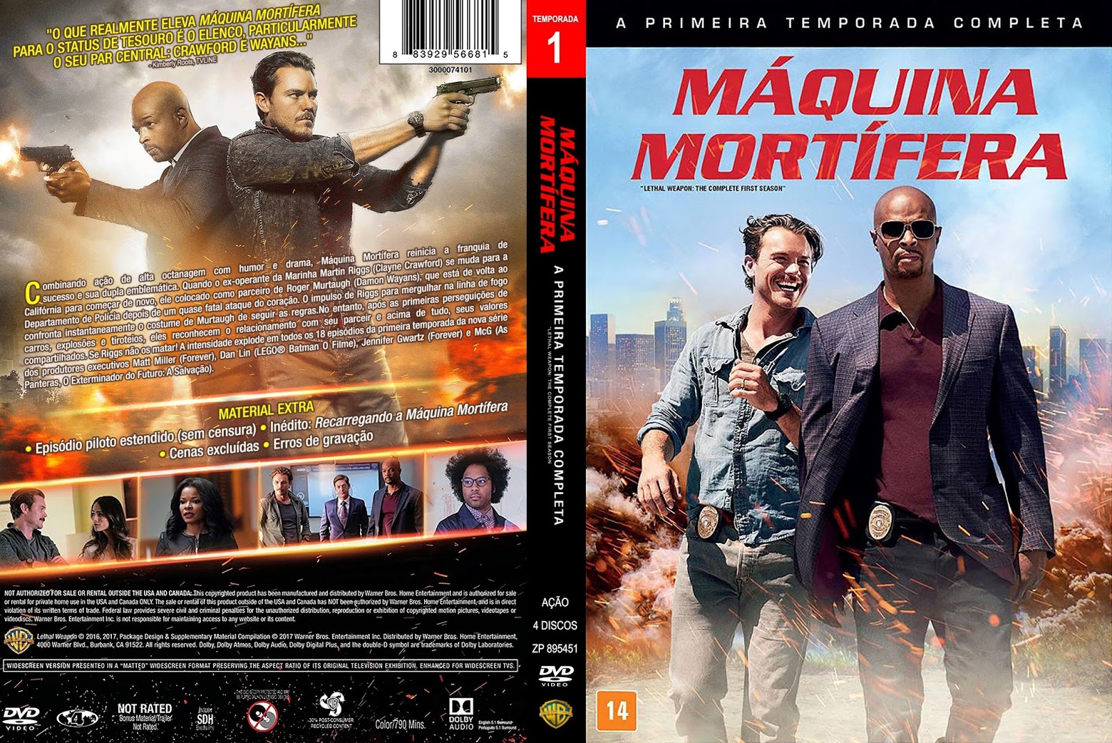 BJSHAREMECOVERS CAPA DVD Maquina Mortífera 1ª Temporada