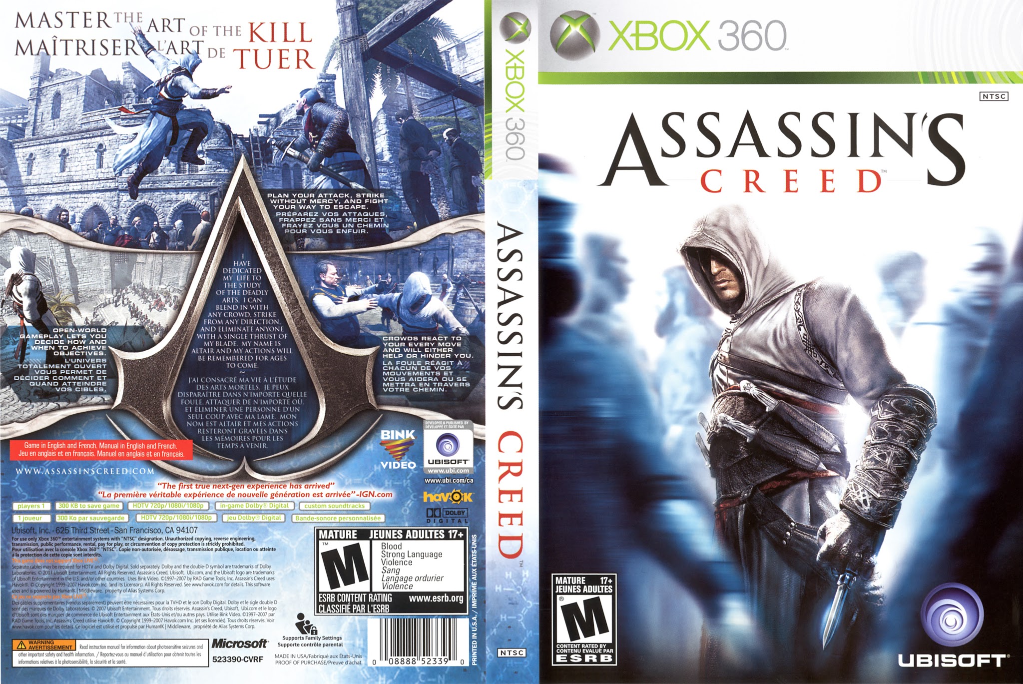 Assassin's Creed Xbox 360 Ultra Capas