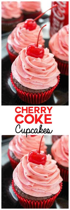 Cherry Cupcake with Cherry Coke Frosting Recipe
