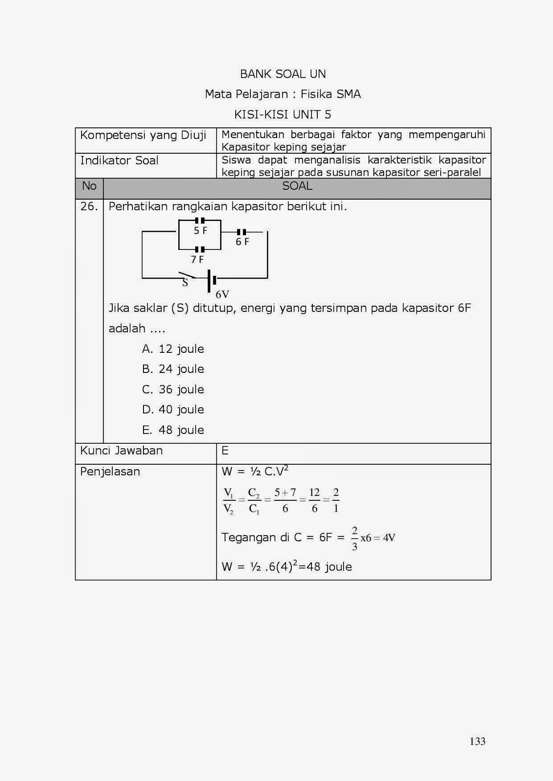 Contoh Soal Fisika C6